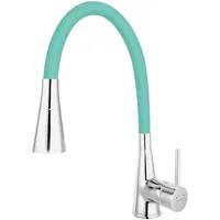 Wasserhahn Küche Mischbatterie Küchenarmatur Brause Hochdruck Armatur Türkis
