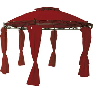 Lex Linder Ersatzdach Pavillon rund 3,5m beige, rot, taupe, grau : Rot