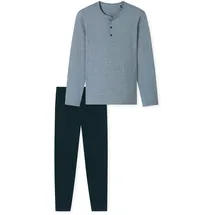 SCHIESSER Schlafanzug Casual Essentials Blau 48