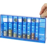 HMF 4710-05 Münzsortierer Euro Spardose 24 x 5 x 12 cm, Blau