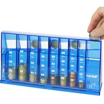 HMF 4710-05 Münzsortierer Spardose 24 x 12 cm, Blau
