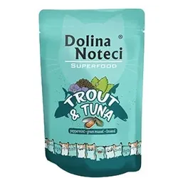 DOLINA NOTECI Superfood Forelle und Thunfisch 85g Nassfutter für Katzen