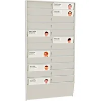 Paperflow Paperflow, Wandhalter für Mitarbeiterkarten 24 fächer hochwertiges kratz-