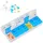 Relaxdays Medikamentenbox 5 x Tablettenbox 7 Tage 2 Fächer
