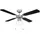 GLOBO Deckenventilator 106,6 cm Deckenventilator Silber