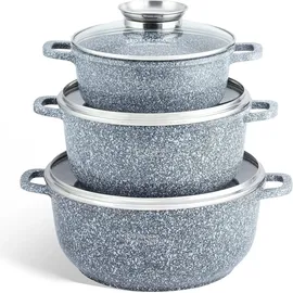 Edenberg EB-8020 6-teiliges Kochtopfset - Grau