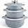 Edenberg EB-8020 6-teiliges Kochtopfset - Grau