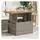 vidaXL Gartentisch 100 x 55 x 73 cm Grau