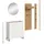 VCM Drive Garderobenkombination 206x197x32 cm weiß