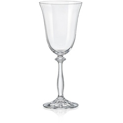 Crystalex Weißweinglas Weingläser Weinglas Angela Kristallglas 185 ml 6er Set Bohemia, Kristallglas, Kristallglas weiß