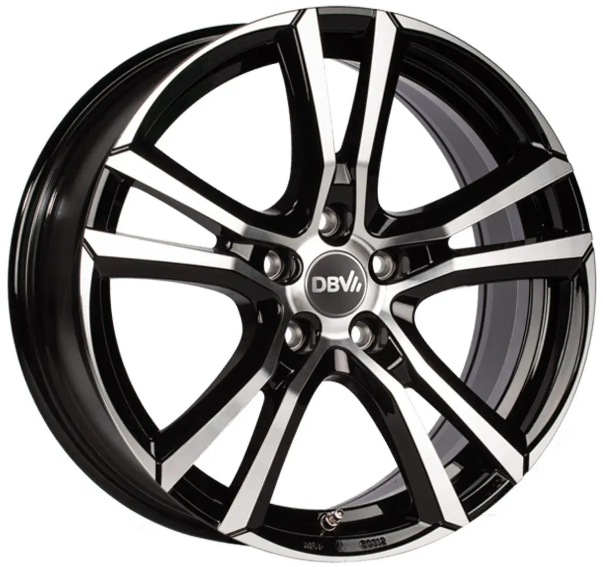 DBV ANDORRA schwarz glänzend frontpoliert 7.5Jx17 5x120 ET35