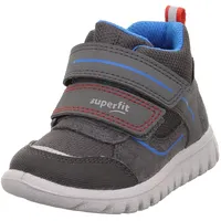 Superfit Jungen Sport7 Mini Sneaker, Grau Blau 2000, 35