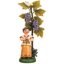 Hubrig Volkskunst GmbH Kleine Figuren & Miniaturen Herbstkind - Wein - 13cm - Hubrig Volkskunst