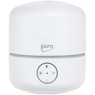 ipuro Aroma Diffuser Air Sonic good mood white mit Fernbedienung - schlichter Duftöl Diffuser mit Intervall- und Dauerbetriebsfunktion - stilvoller Luftbefeuchter mit Licht und Ultraschall Technologie