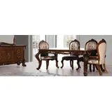 Xlmoebel Esszimmerstuhl Luxus Barockstuhl aus Holz mit dekorativem Stoffbezug (1 St), Hergestellt in Europa beige