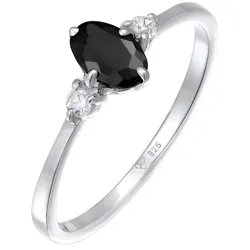 Elli Zirkonia Oval Verlobung 925 Silber Ringe   Damen