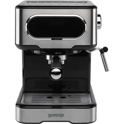 Siebträger Kaffeemaschine 15 bar  ESCM15DBK (Schwarz, Edelstahl) 
