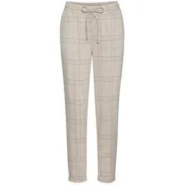 VIVANCE Jogger Pants kariert Beige/Rosa 36
