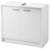 Waschbeckenunterschrank SMASH Weiß matt - Schlichter Bad Unterschrank Badezimmerschrank mit viel Stauraum - 63 x 55 x 29 cm