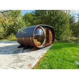 GardenAndPools Saunafaß Gartensauna Faßsauna Panorama Außensauna Saunahaus Outdoorsauna inkl.Saunaofen