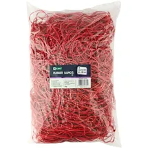 D.RECT Gummiband Gummiring, Größe 1,5x2mm 1/2 Umfang 190mm, Rot