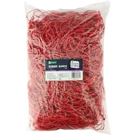 D.RECT Gummiband Gummiring, Größe 1,5x2mm 1/2 Umfang 190mm, Rot