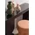 BIZZOTTO Hocker Glenda aus Stoff 42 x 43 x 42 cm Pfirsich/Rot