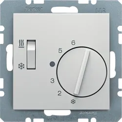 1St. Berker 20298989 Temperaturregler, Wechsler mit Schalter Heizen/Kühlen, S.1/...