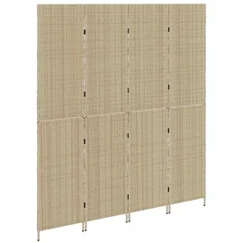 vidaXL Raumteiler Beige 196 x 200 cm Poly-rattan