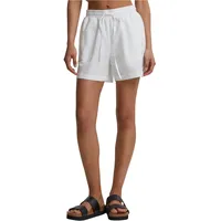 URBAN CLASSICS Seersucker Kurze Hose - White - 4XL