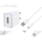 Vivanco USB-Ladekabel USB 2.0 USB-A Stecker, Apple Lightning Stecker 1.20 m Weiß beidseitig verwendbarer Stecker 60018