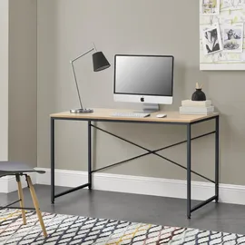 [en.casa] Schreibtisch 120x60x72cm Eiche-Optik Bürotisch Computertisch Arbeitstisch PC Tisch