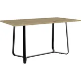 byLIVING Esstisch TALEA Breite 140 cm, Artisan Eiche (Eiche-Optik)/schwarz