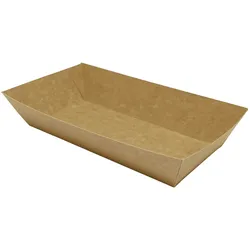 500x Snack Schale Karton, 750ml, braun