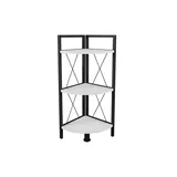 VCM Holz Metall Eckregal Aufbewahrung Stand Regal Bücherregal Deko Bücher Insasi 2