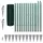 vidaXL Maschendrahtzaun Set 25x1,2m Stahl 25 x 1,2 m Grün -