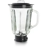Lacor 69684 Mixbecher komplett mit Glasbehälter, ideal für Säfte, Smoothies und Cremes, 4 Klingen, luftdichter Deckel, Glas, 1,5 l
