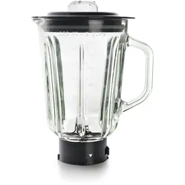 Lacor 69684 Mixbecher komplett mit Glasbehälter, ideal für Säfte, Smoothies und Cremes, 4 Klingen, luftdichter Deckel, Glas, 1,5 l