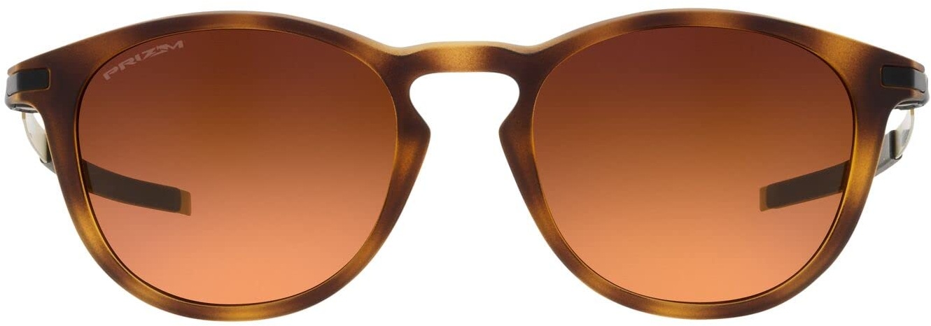 Oakley Men's OO9439 Pitchman R Round Sunglasses, Matte Brown Tortoise/Prizm Brown Gradient, 50 mm