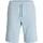 JACK & JONES Jogger Pants JACK & JONES "JPSTGORDON BRANDON SWEAT SHORTS", Herren, Gr. M, N-Gr, celestial blau, Web, Obermaterial: 65% Polyester, 35% Baumwolle, unifarben, regular fit, Hosen