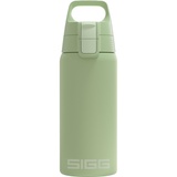 Sigg Shield Therm One Eco Green - Für kohlensäurehaltige Getränke geeignet - Auslaufsicher - Spülmaschinenfest - BPA-frei - 90% recycelter Edelstahl - Grün
