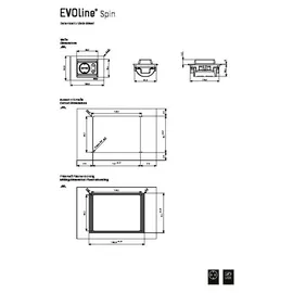 EVOline Einbausteckdose 1 St. Schwarz