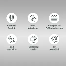 otto home Teppich OTTO HOME "Bjarka", beige (natur), B:120cm H:10mm L:120cm Ø:120cm, Jute, Teppiche, Teppich, meliert, 100% Jute, handgewebt, auch rechteckig erhältlich