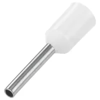 TRU Components 1572428 Aderendhülse 0.5 mm2 Teilisoliert Weiß 100