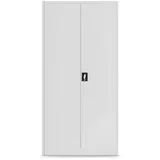 Jan Nowak Werkzeugschrank Profi Schrank abschließbar 92 cm BRUNO 5 Böden Stahl 0,8 mm (Stahl 0,8 mm Rückwand perforiert Türen perforiert PZH-zertifiziert) Werkstattschrank Schloss 2 Schlüssel perforiert robust 5 Farben grau