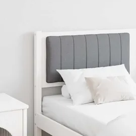 vidaXL Gepolstertes Kopfteil Weiß 160 cm Massives Kiefernholz