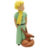 Plastoy Der kleine Prinz Figur Kleine Prinz mit Fuchs 7 cm - Gelb/Schwarz/Weiß