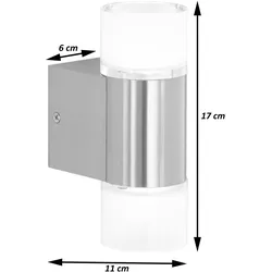 Mendler 2er-Set Trio LED Wandleuchte RL181, Strahler Wandlampe, inkl. Leuchtmittel
