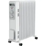 Sencor SOH 3211WH Elektrischer Ölradiator, 11 Heizelemente, Leistungsaufnahme 2 300 W, Überhitzungsschutz, Sicherheitsfunktion der automatischen ... Weiß