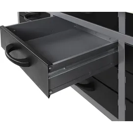 Ondis24 Lochwand Metall 160 cm grau/schwarz